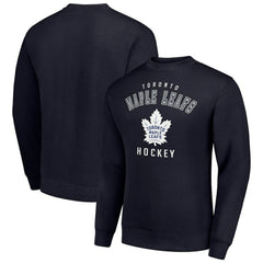 NHL Toronto Maple Leafs Men's Starter Team Logo Fleece Pullover Sweatshirt - Navy