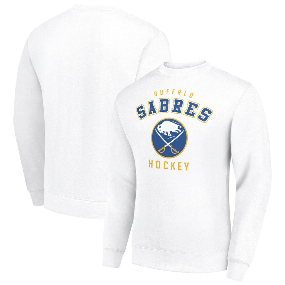 NHL Buffalo Sabres Men's Starter Team Logo Fleece Pullover Sweatshirt - White