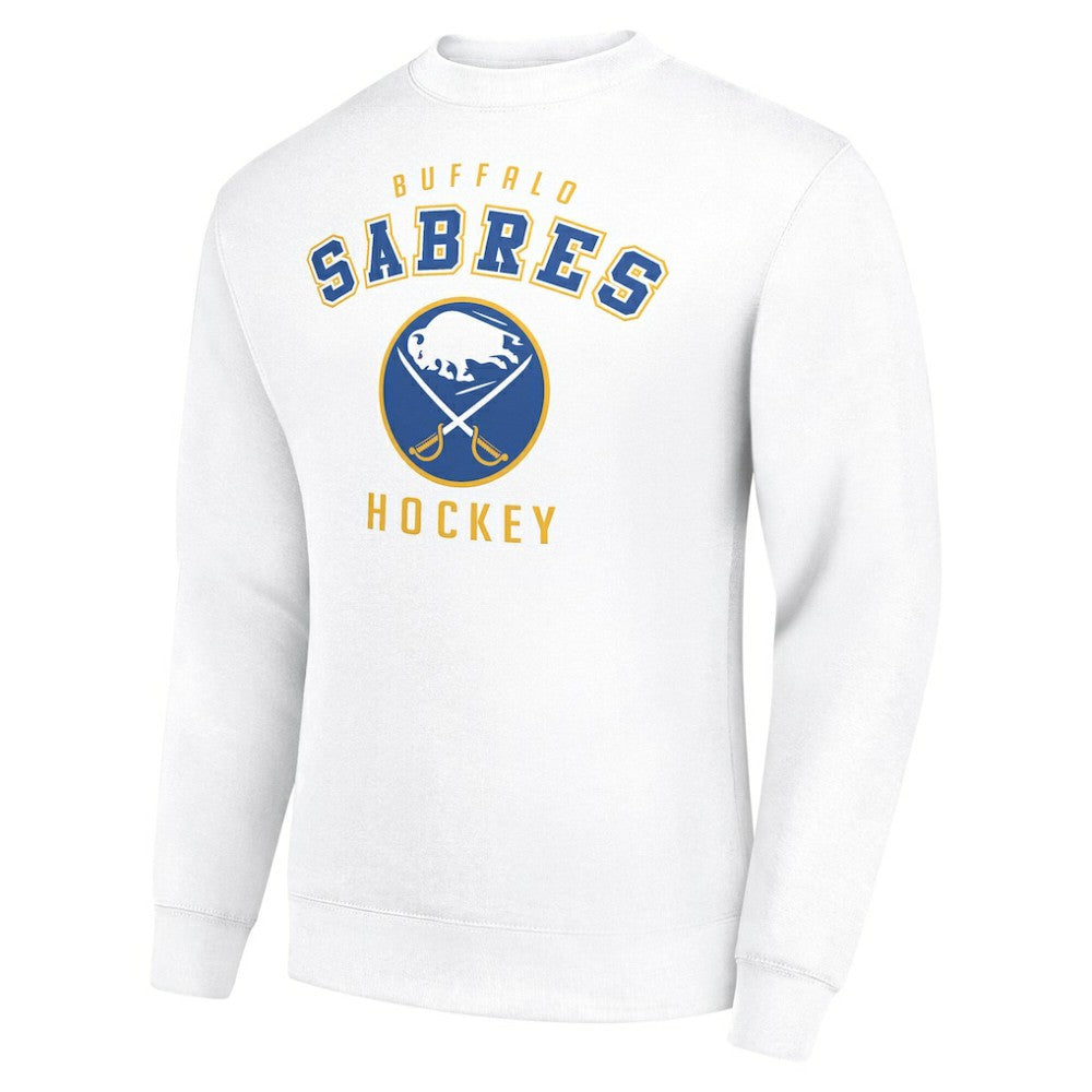 NHL Buffalo Sabres Men's Starter Team Logo Fleece Pullover Sweatshirt - White