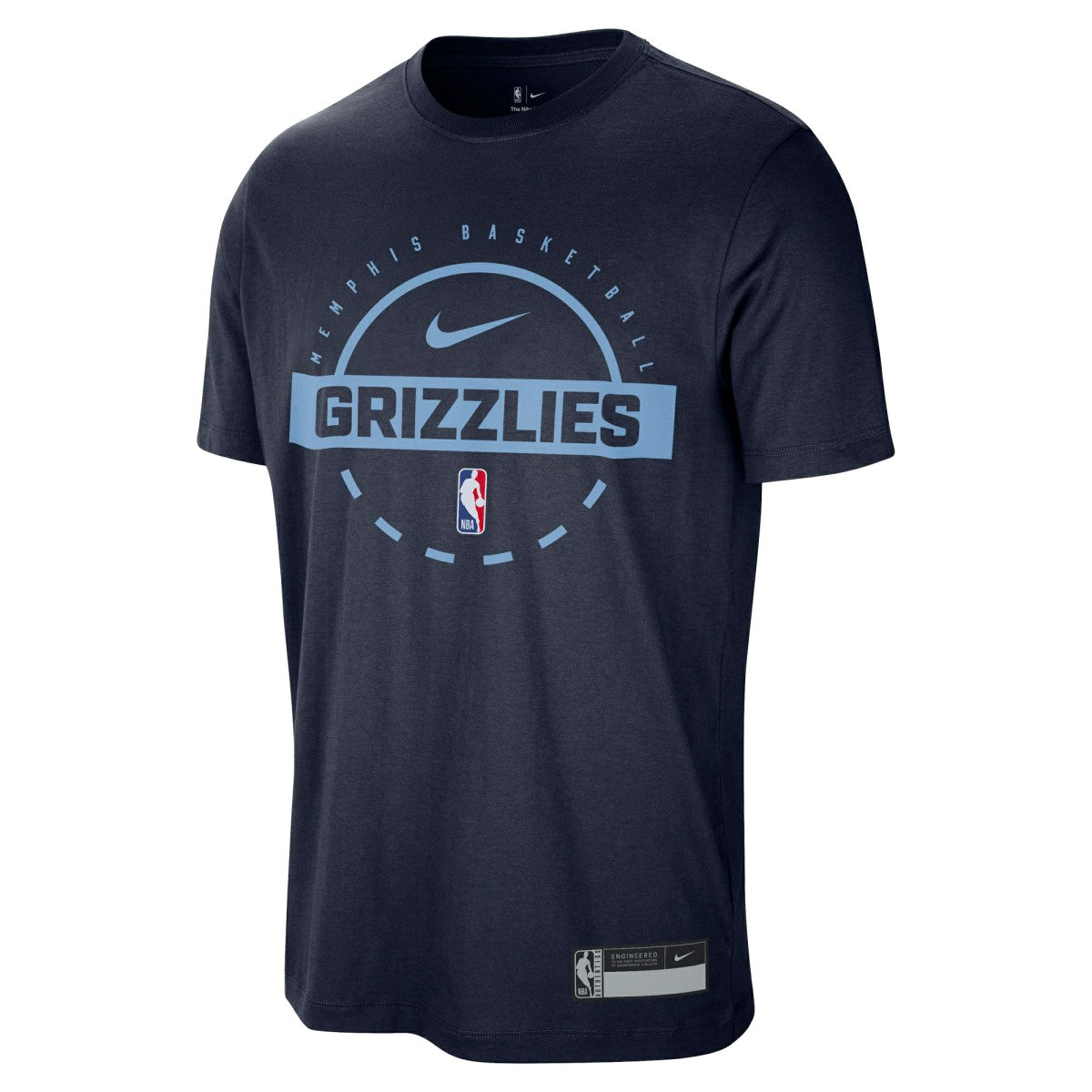 Memphis Grizzlies 2025/26 On-Court Flare Performance Practice T-Shirt Navy