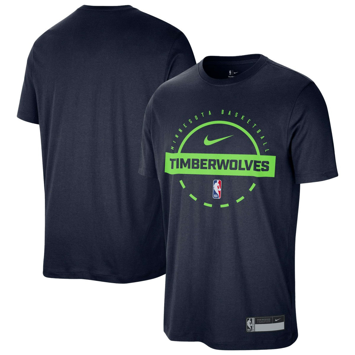 Minnesota Timberwolves 2025/26 On-Court Flare Performance Practice T-Shirt Navy