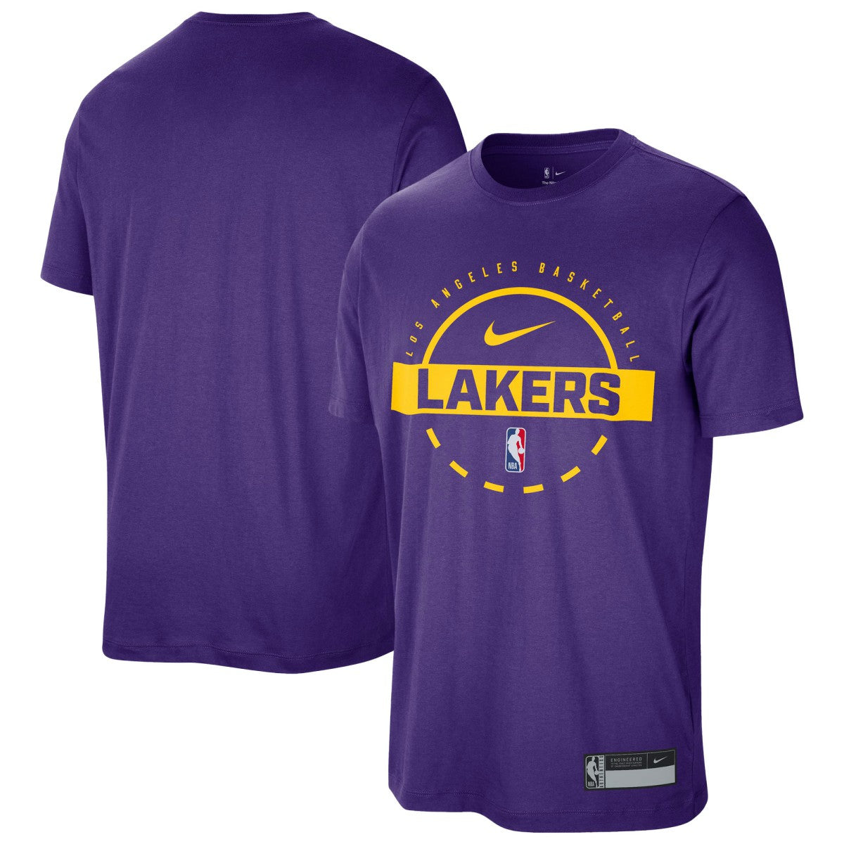 Los Angeles Lakers 2025/26 On-Court Flare Performance Practice T-Shirt Purple