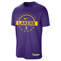 Los Angeles Lakers 2025/26 On-Court Flare Performance Practice T-Shirt Purple