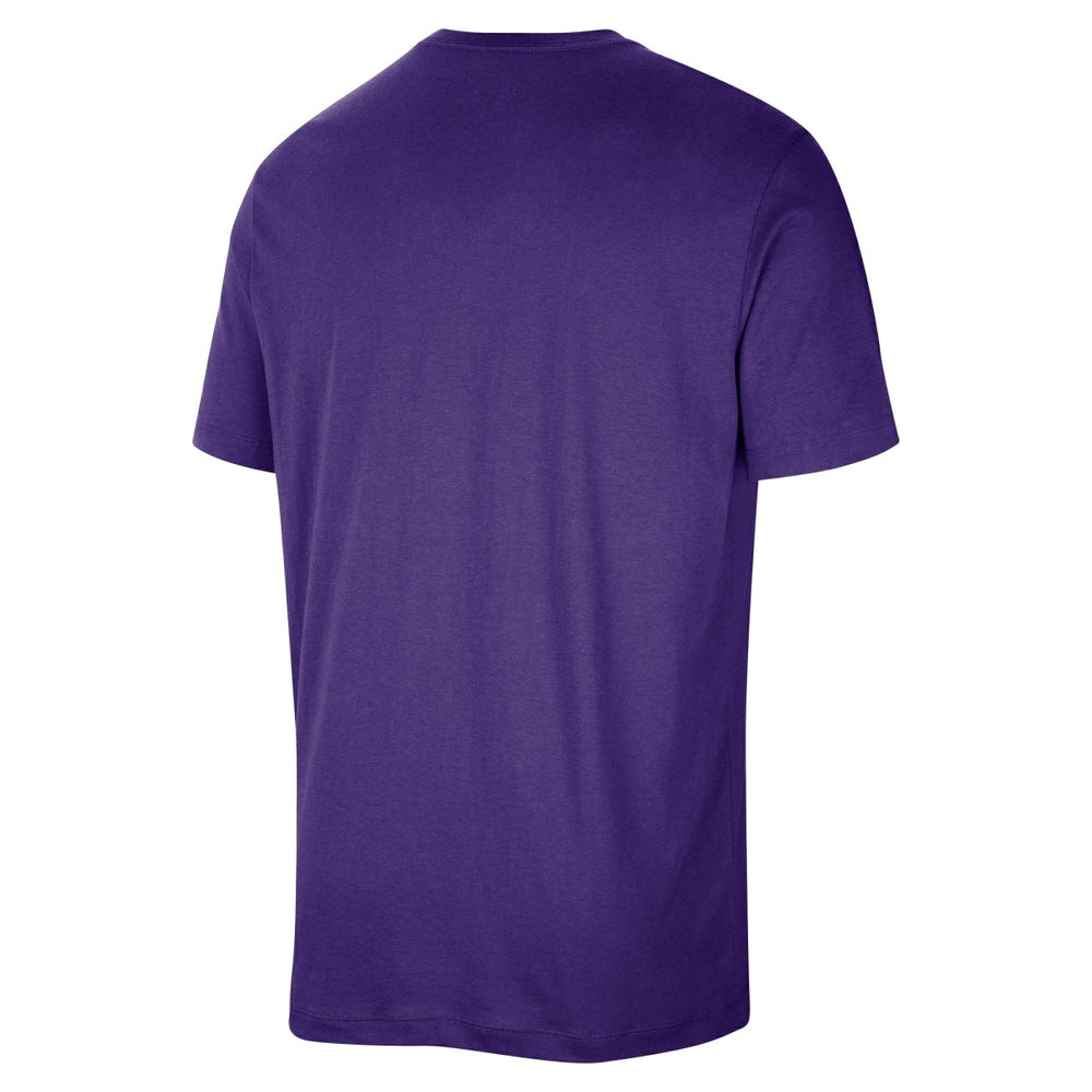 Los Angeles Lakers 2025/26 On-Court Flare Performance Practice T-Shirt Purple
