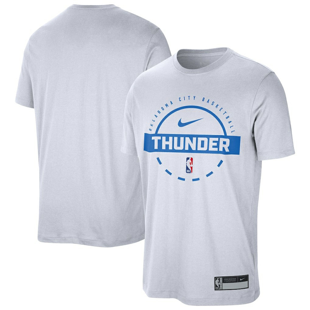 Oklahoma City Thunder 2025/26 On-Court Flare Performance Practice T-Shirt White