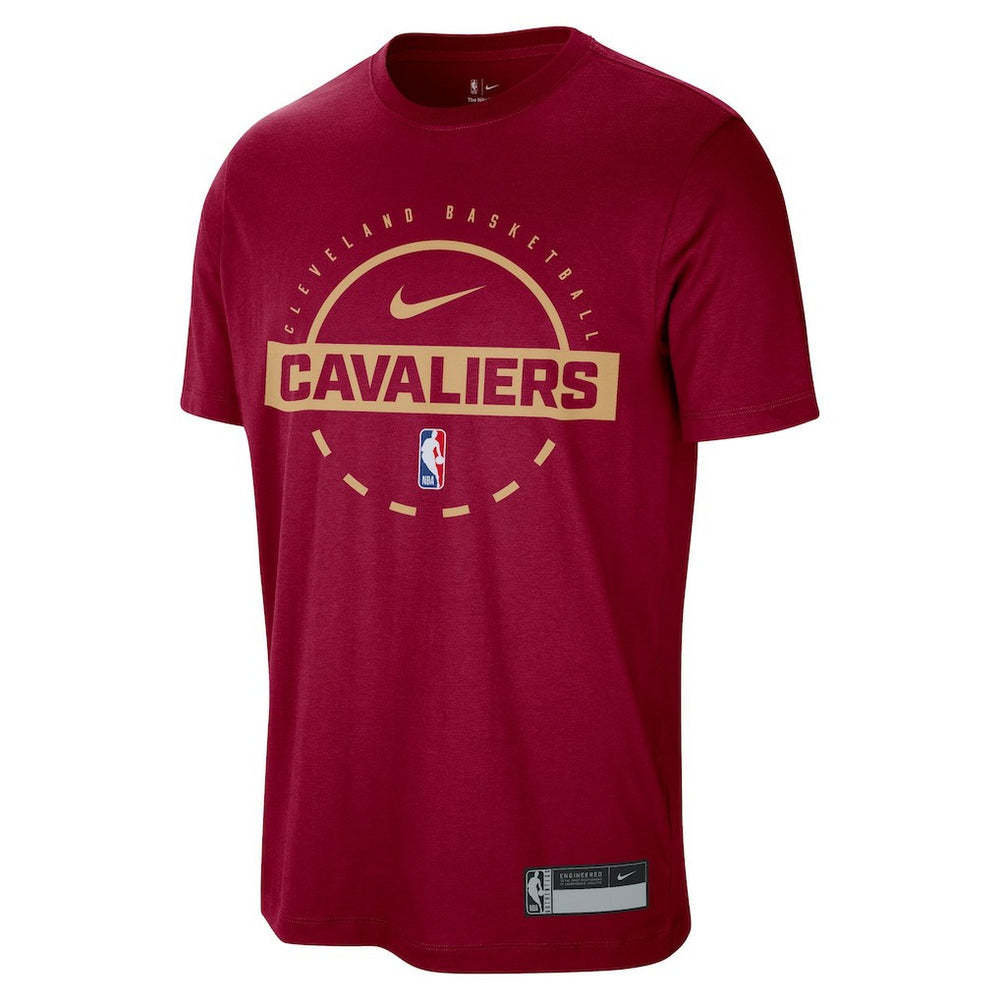 Cleveland Cavaliers 2025/26 On-Court Flare Dri-FIT Tri-Blend Practice T-Shirt Wine