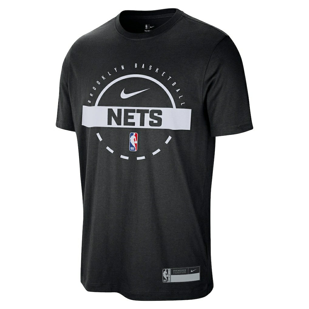 Brooklyn Nets 2025/26 On-Court Flare Performance Practice T-Shirt Black