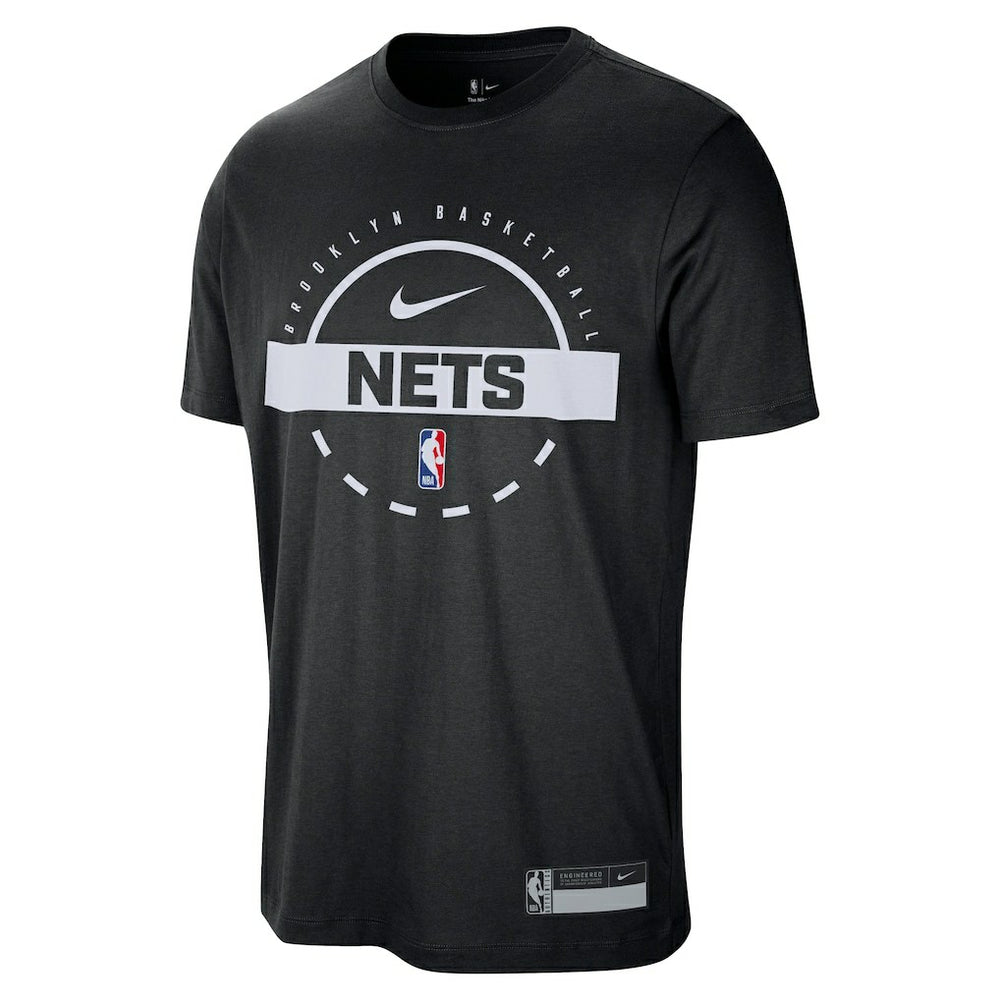 Brooklyn Nets 2025/26 On-Court Flare Performance Practice T-Shirt Black