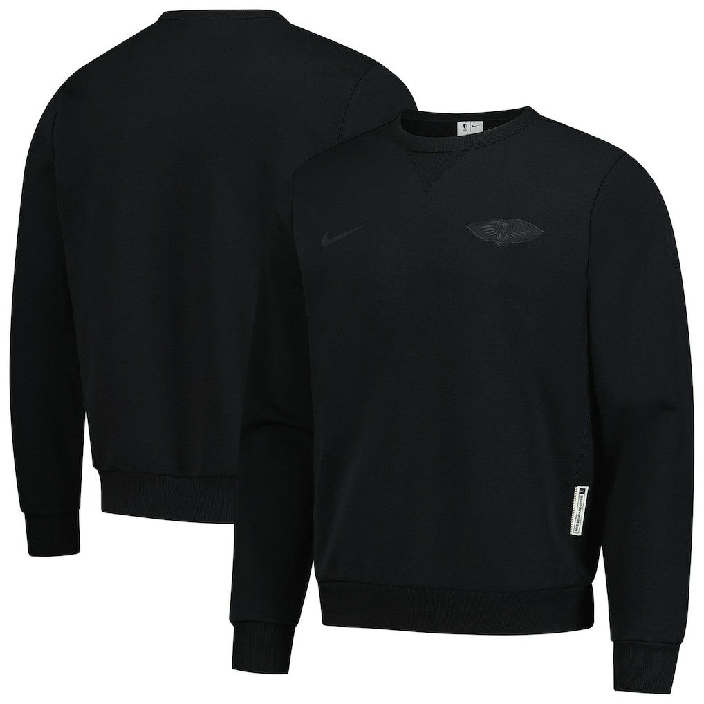 New Orleans Pelicans Authentic Standard Issue Travel Dri-FIT Sweatshirt Black