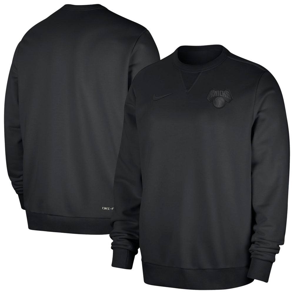 New York Knicks Authentic Standard Issue Travel Dri-FIT Sweatshirt Black