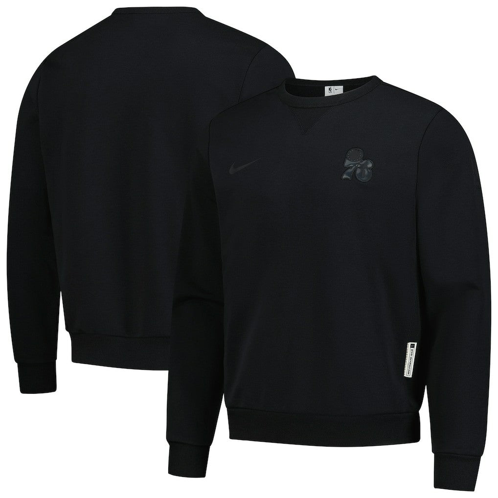Philadelphia 76ers Authentic Standard Issue Travel Dri-FIT Sweatshirt Black