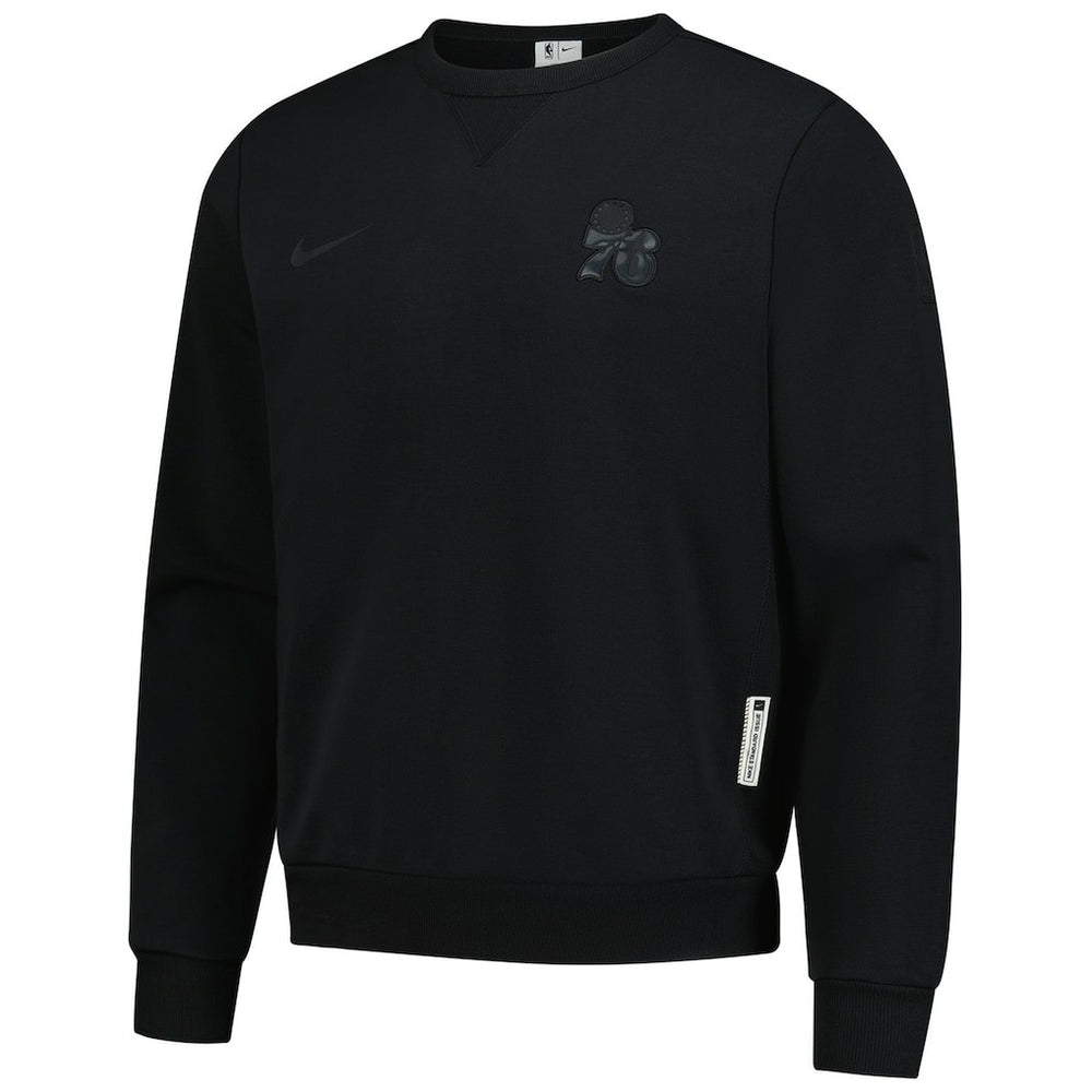 Philadelphia 76ers Authentic Standard Issue Travel Dri-FIT Sweatshirt Black