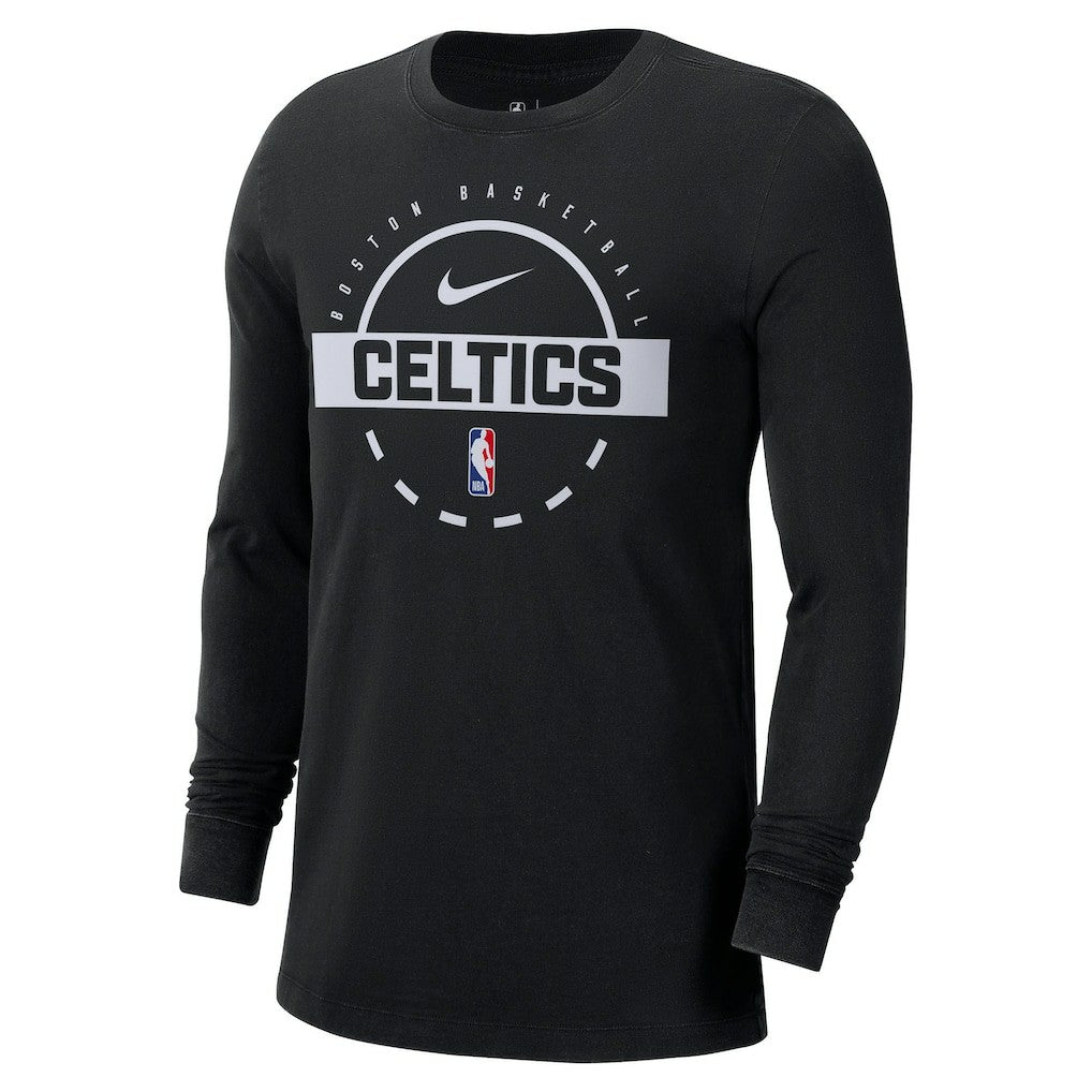 Boston Celtics Authentic Long Sleeve Practice T-Shirt Black
