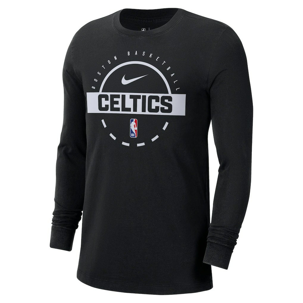Boston Celtics Authentic Long Sleeve Practice T-Shirt Black