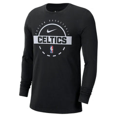 Boston Celtics Authentic Long Sleeve Practice T-Shirt Black
