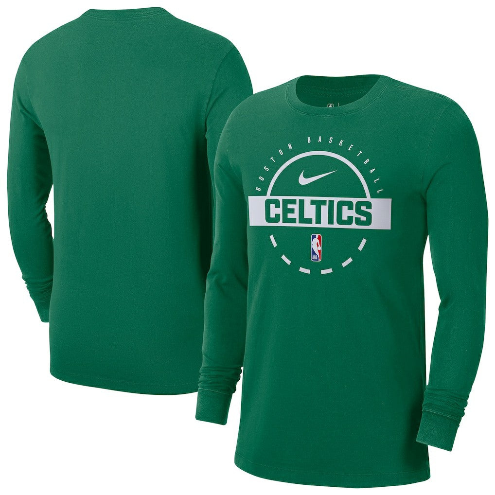 Boston Celtics Authentic Long Sleeve Practice T-Shirt Kelly Green