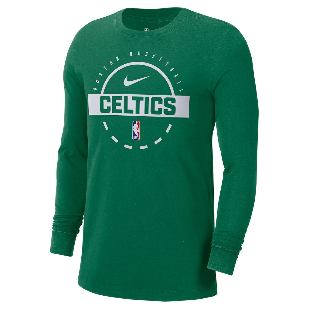 Boston Celtics Authentic Long Sleeve Practice T-Shirt Kelly Green