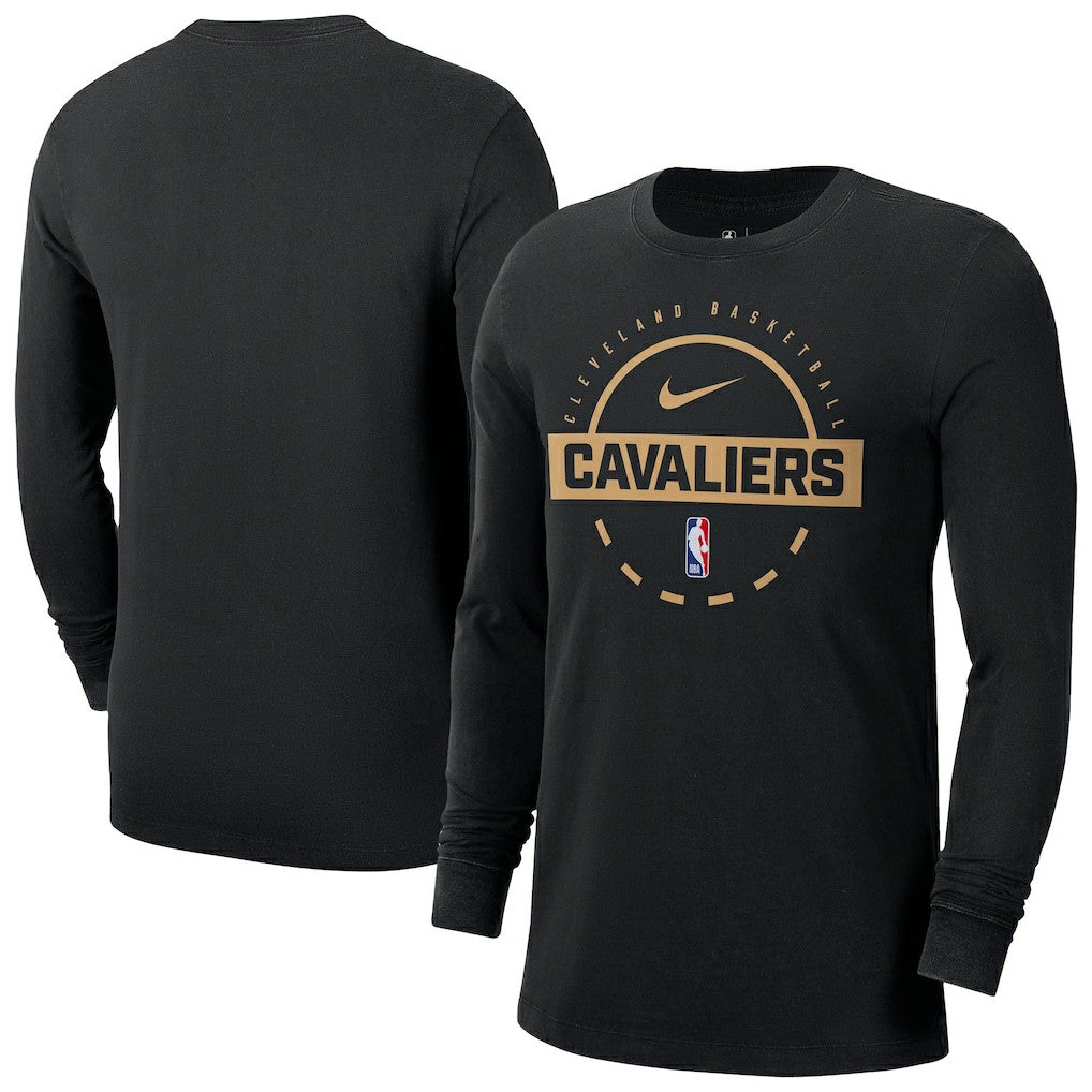 Cleveland Cavaliers Authentic Long Sleeve Practice T-Shirt Black