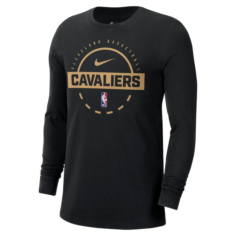 Cleveland Cavaliers Authentic Long Sleeve Practice T-Shirt Black
