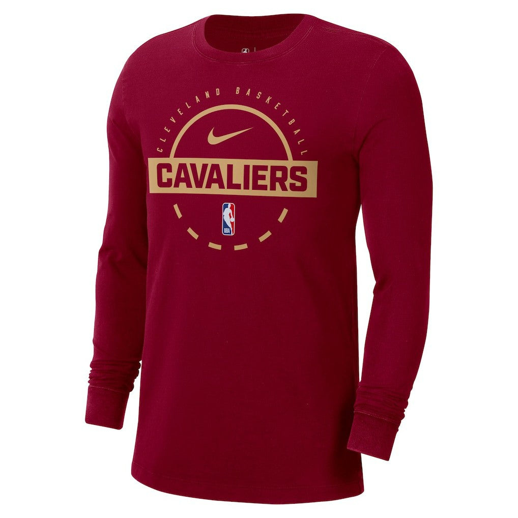 Cleveland Cavaliers Authentic Long Sleeve Practice T-Shirt Wine
