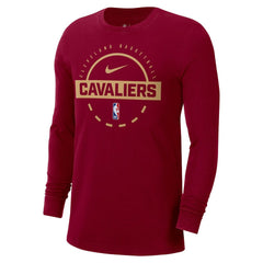 Cleveland Cavaliers Authentic Long Sleeve Practice T-Shirt Wine