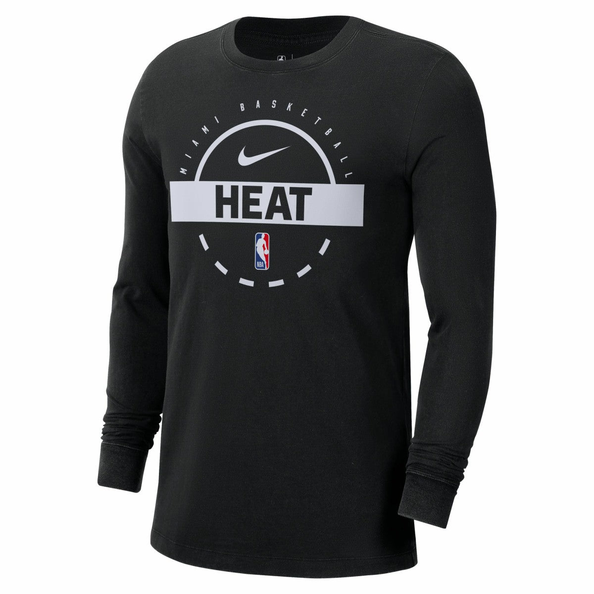 Miami Heat Authentic Long Sleeve Practice T-Shirt Black