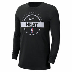 Miami Heat Authentic Long Sleeve Practice T-Shirt Black