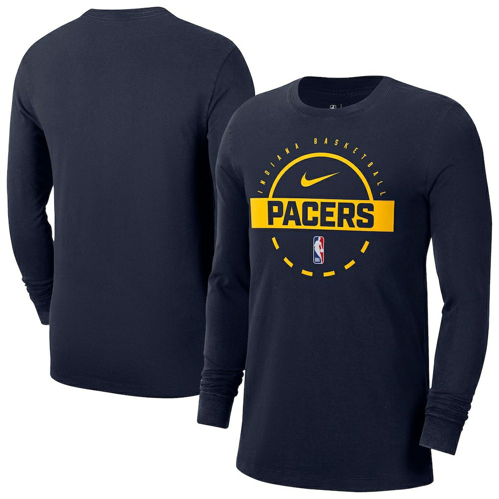 Indiana Pacers Authentic Long Sleeve Practice T-Shirt Navy