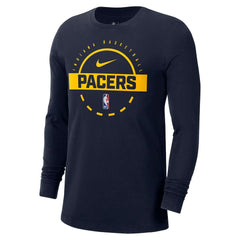 Indiana Pacers Authentic Long Sleeve Practice T-Shirt Navy