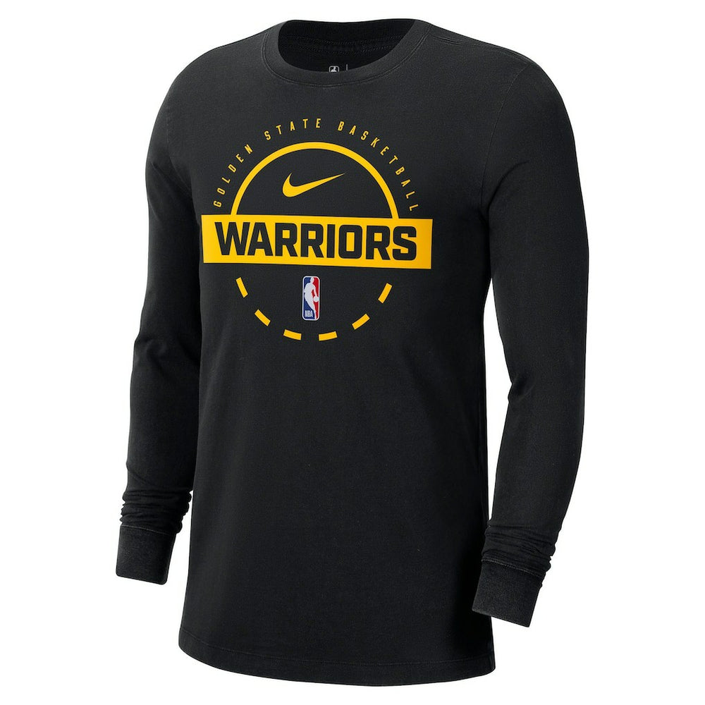 Golden State Warriors Authentic Long Sleeve Practice T-Shirt Black
