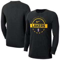 Los Angeles Lakers Authentic Long Sleeve Practice T-Shirt Black