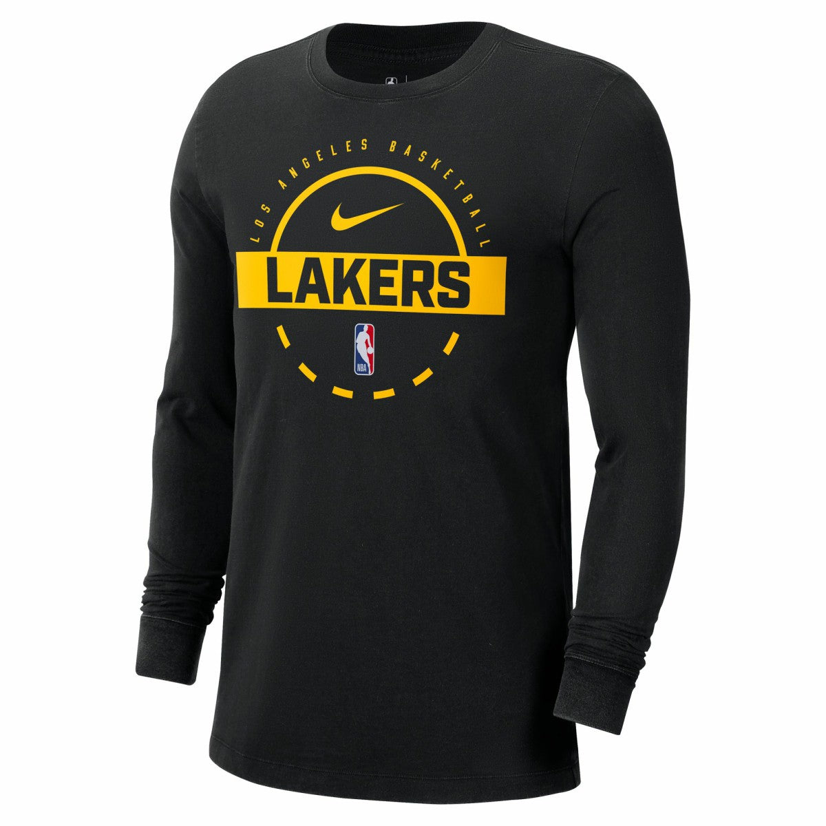 Los Angeles Lakers Authentic Long Sleeve Practice T-Shirt Black