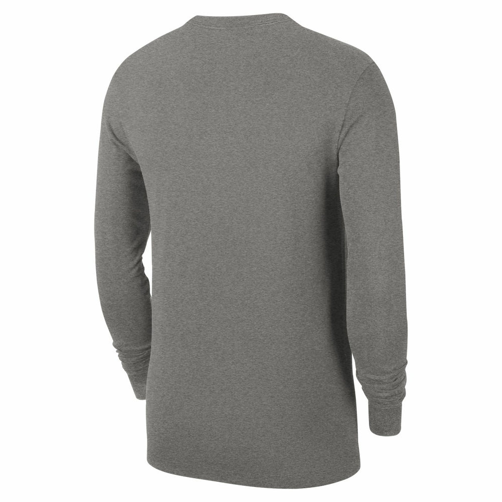 San Antonio Spurs Authentic Long Sleeve Practice T-Shirt Charcoal