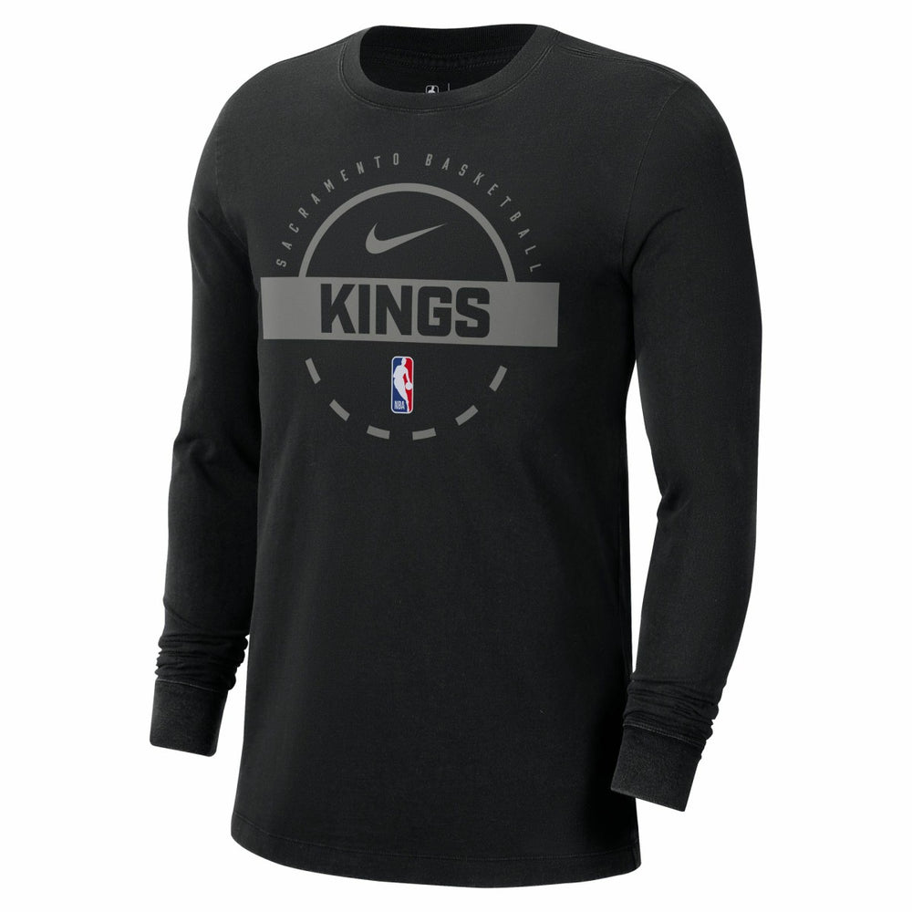 Sacramento Kings Authentic Long Sleeve Practice T-Shirt Black