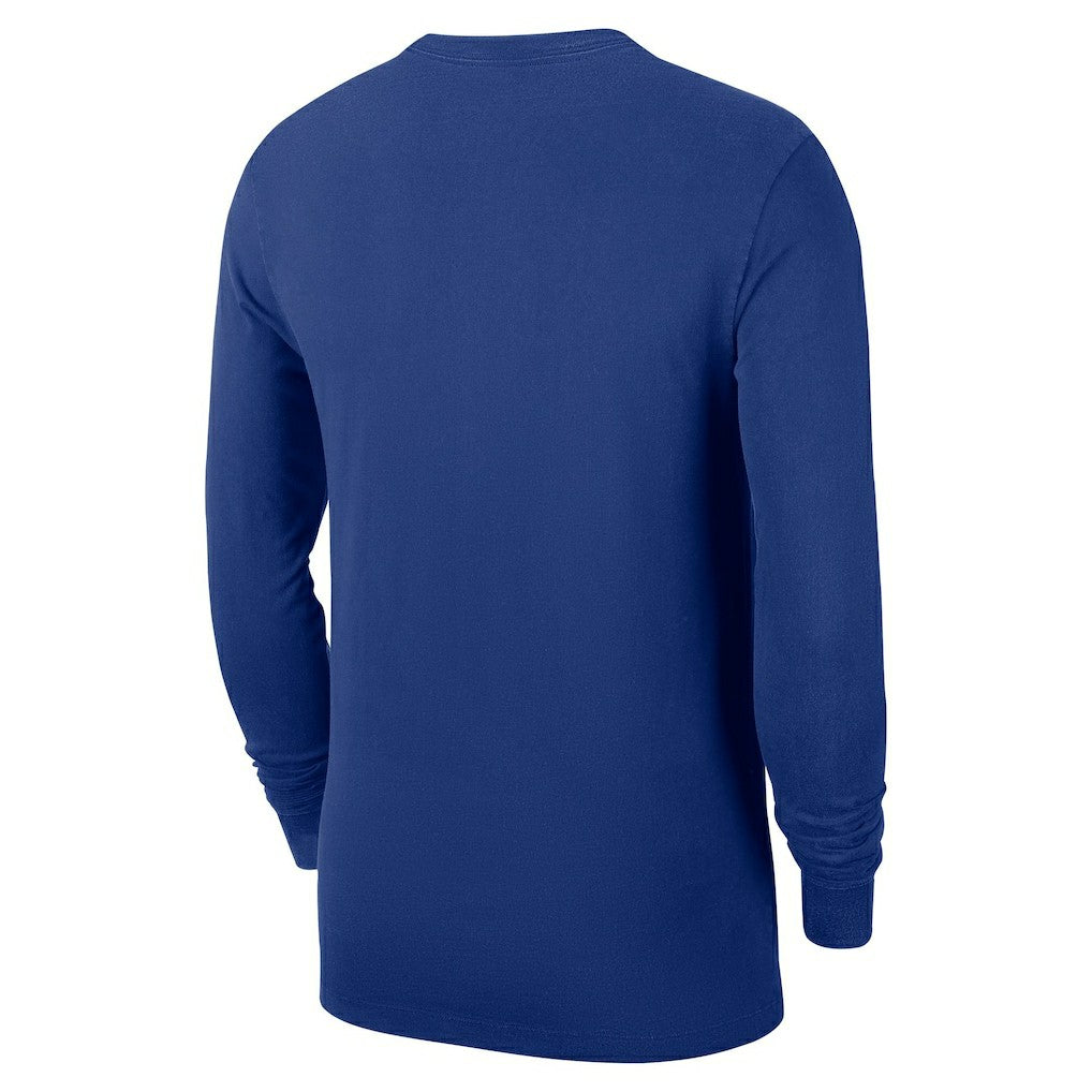 New York Knicks Authentic Long Sleeve Practice T-Shirt Blue