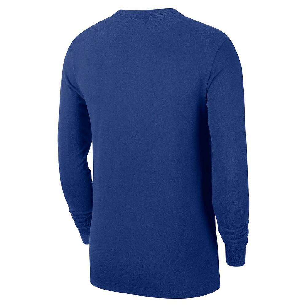 New York Knicks Authentic Long Sleeve Practice T-Shirt Blue