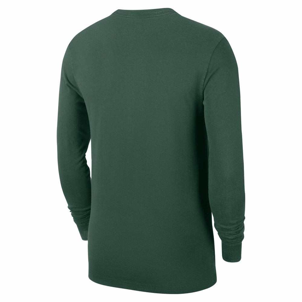 Milwaukee Bucks Authentic Long Sleeve Practice T-Shirt Hunter Green