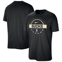 Milwaukee Bucks Authentic Practice T-Shirt Black