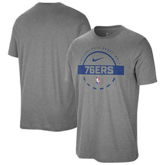 Philadelphia 76ers Authentic Practice T-Shirt Charcoal
