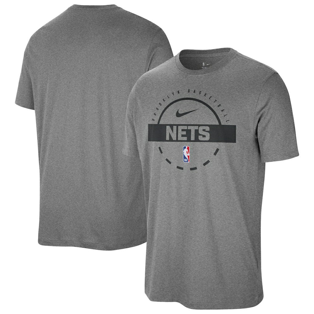 Brooklyn Nets Authentic Practice T-Shirt Charcoal