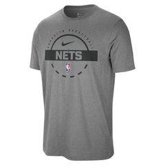 Brooklyn Nets Authentic Practice T-Shirt Charcoal