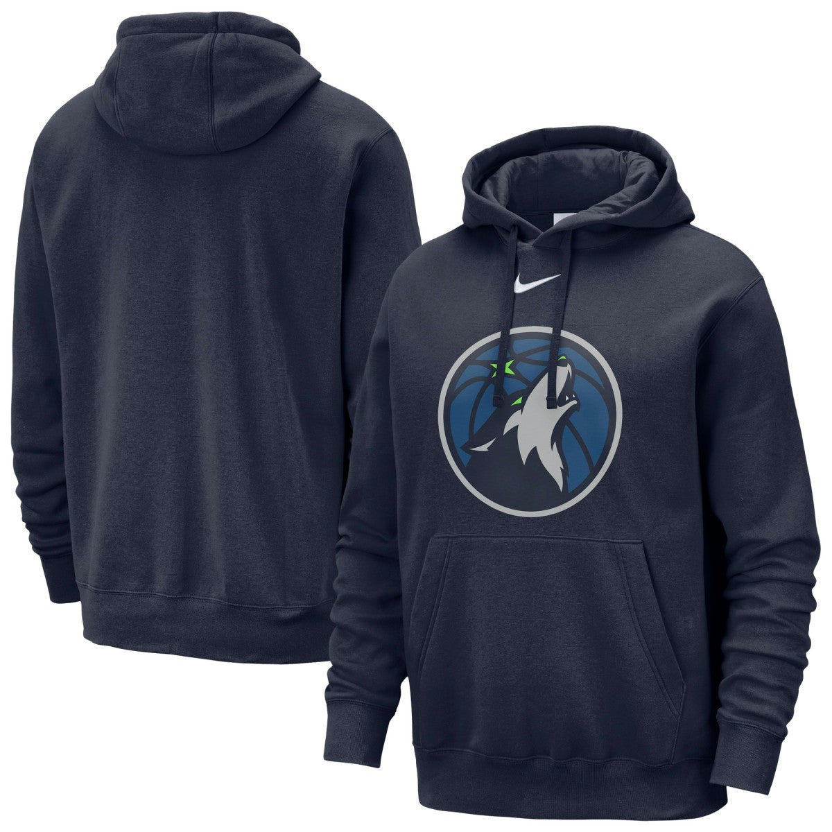 Minnesota Timberwolves Essential Logo Club Pullover Hoodie Navy