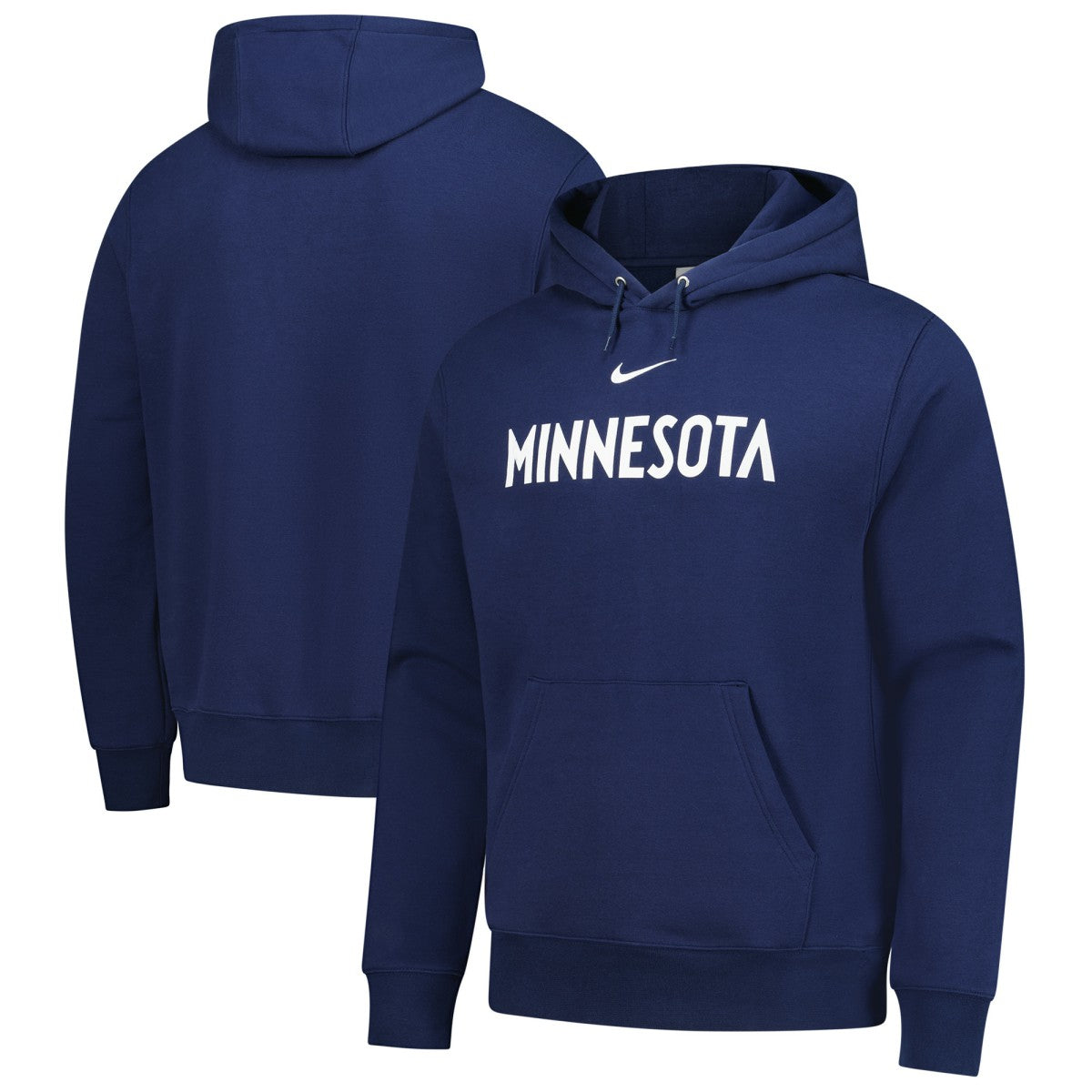 Minnesota Timberwolves Sportswear Essential Wordmark Club Hoodie Navy