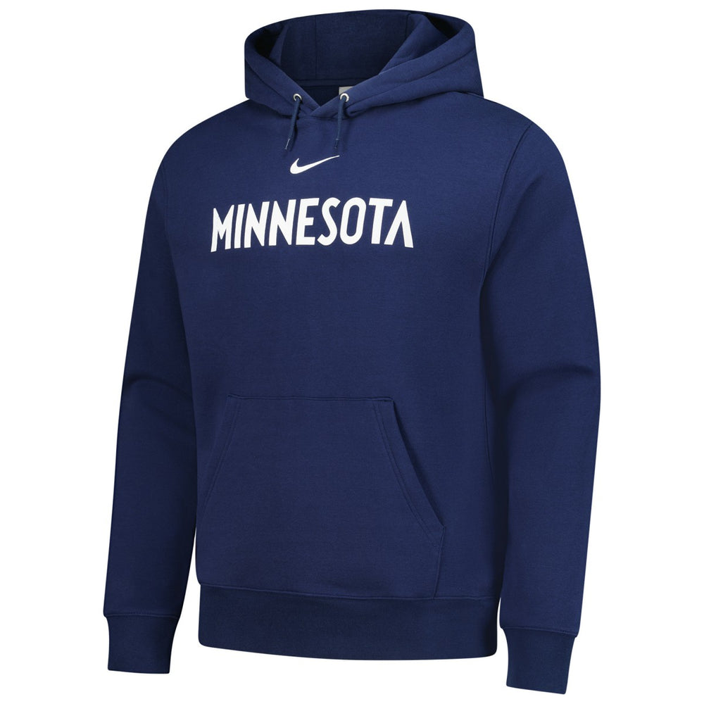 Minnesota Timberwolves Sportswear Essential Wordmark Club Hoodie Navy