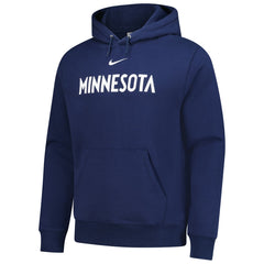 Minnesota Timberwolves Sportswear Essential Wordmark Club Hoodie Navy