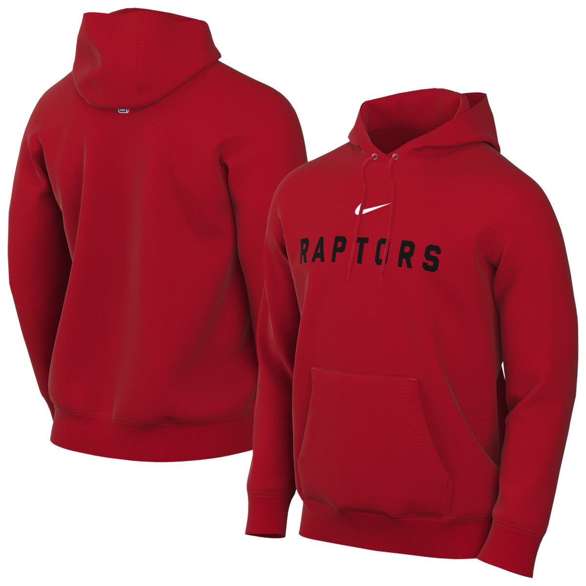 Toronto Raptors Sportswear Essential Wordmark Club Hoodie Red