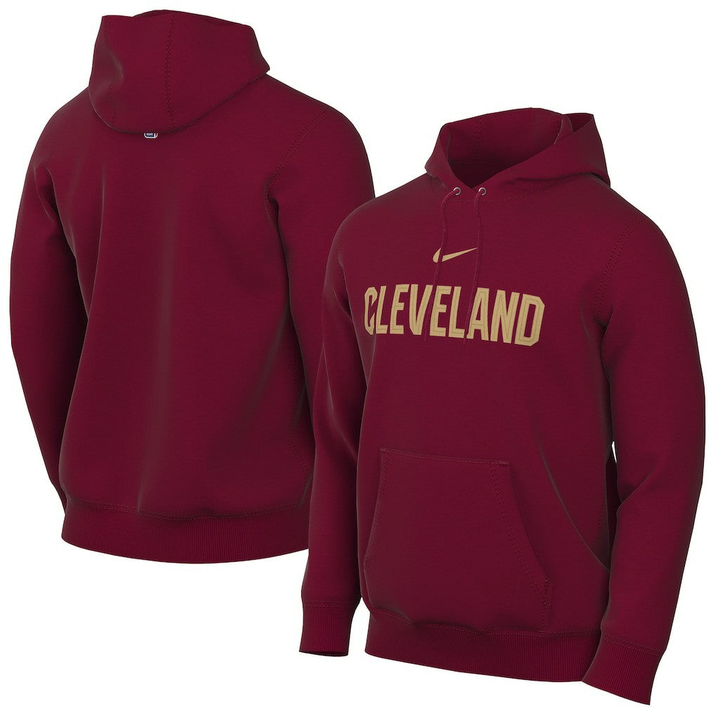 Cleveland Cavaliers Sportswear Essential Wordmark Club Hoodie Wine