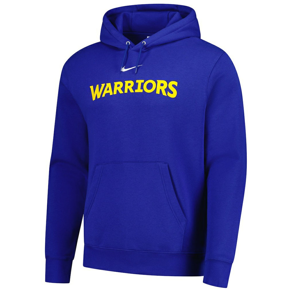 Golden State Warriors Sportswear Essential Wordmark Club Hoodie Royal