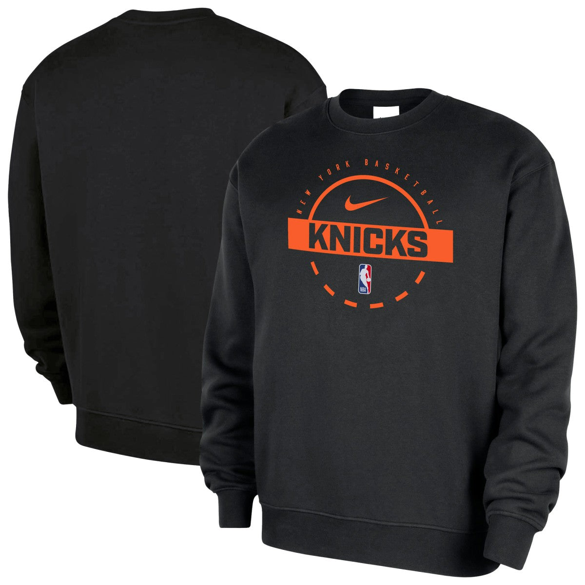 New York Knicks 2025/26 Authentic Practice Club Sweatshirt Black