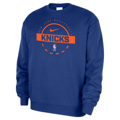 New York Knicks 2025/26 Authentic Practice Club Sweatshirt Blue